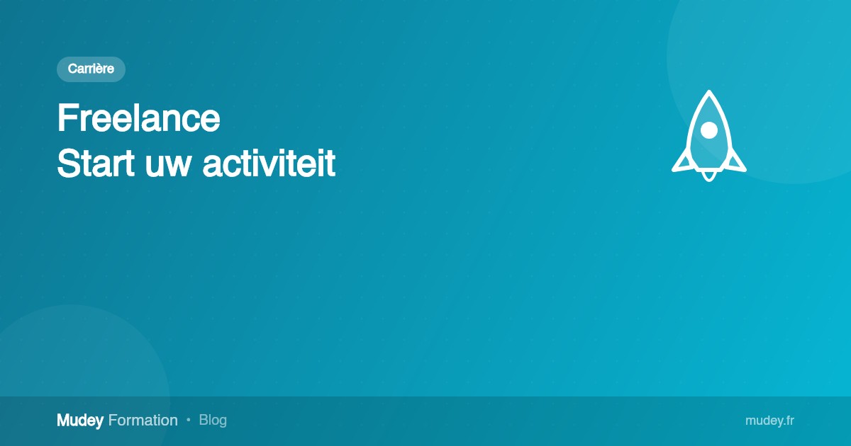 Freelance: start uw activiteit dankzij online opleiding